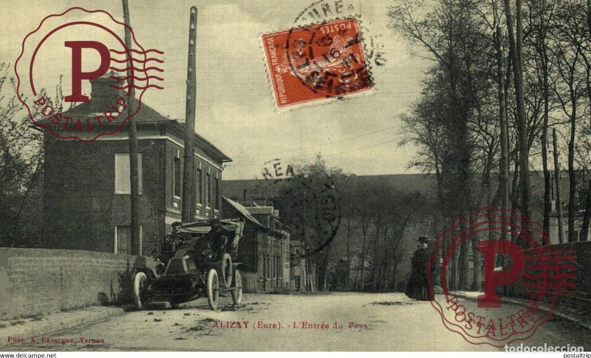 Postcards: Alizay. L entr&eacute;e du pays