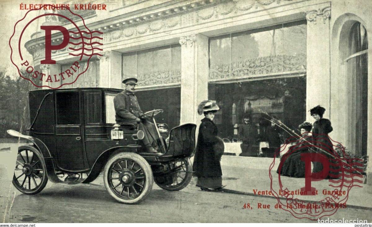 Postais: TRES RARE BUT CRACK SEE LEFT SIDE PUB ELECTRIQUES KRIEGER Vente,Location et Garage 48 Rue de la Bo