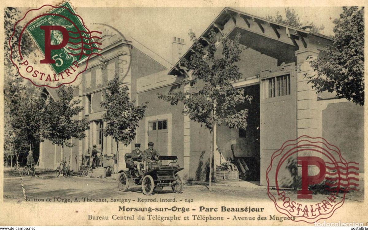 Cartes Postales: MORSANG SUR ORGE - parc Beaus&eacute;jour - bureau central du t&eacute;l&eacute;graphe et t&eacute;l&eacute;phone - [91] - Essonne AUT
