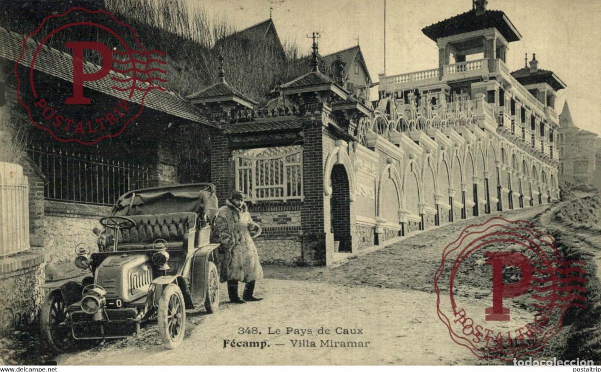 Postales: France 76 - Seine Maritime - FECAMP - Le Pays de Caux - Villa Miramar voiture automobile