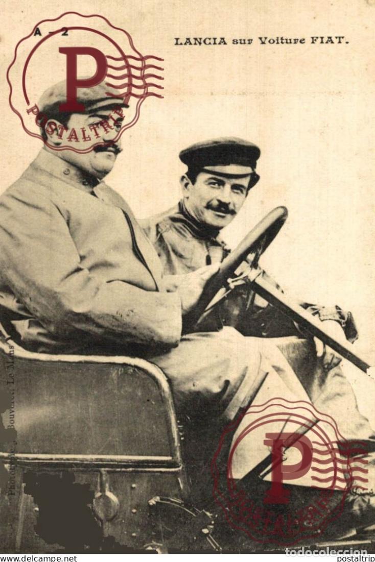 Postales: COCHE. CAR. VOITURE. AUTO. Lancia sur FIAT - Phot Bouveret Le MANS - clicher Branger
