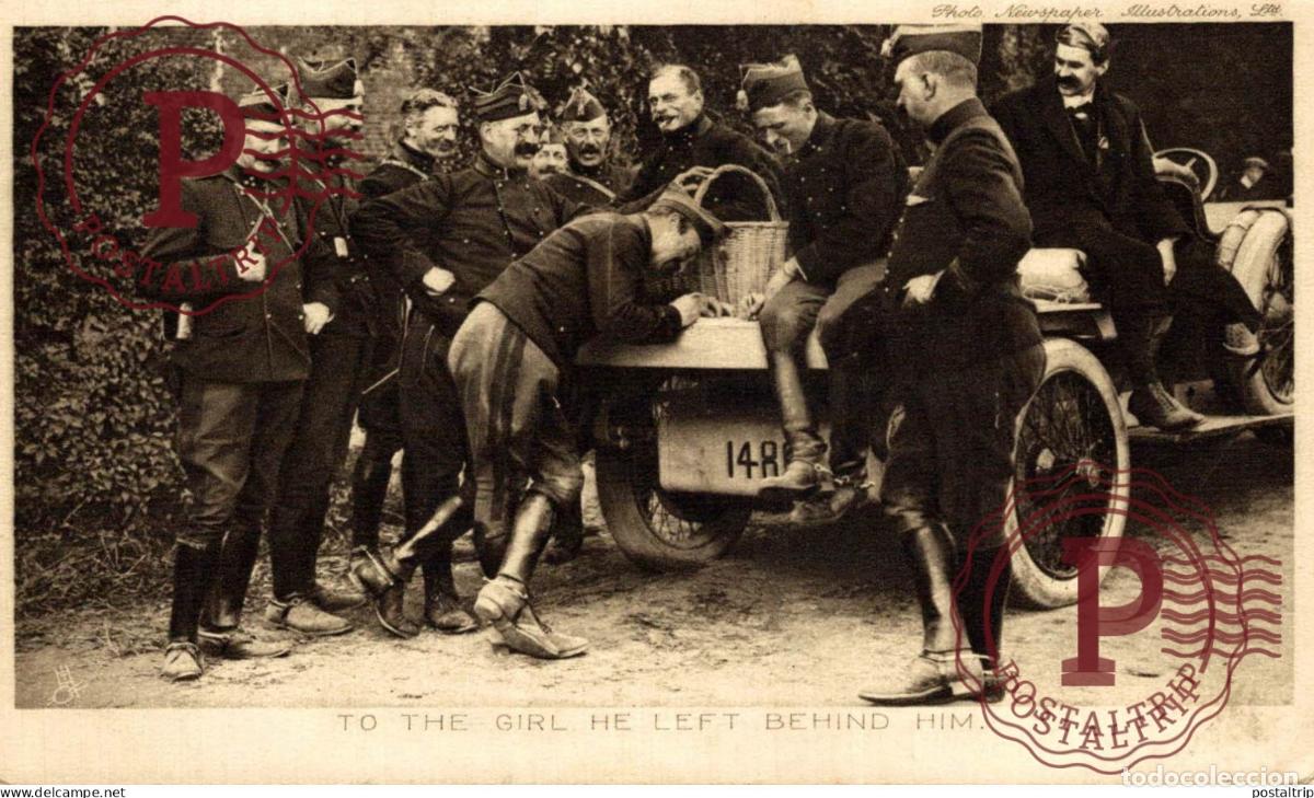 Postales: COCHE. CAR. VOITURE. AUTO. TO THE GIRL HE LEFT BEHIND HIM.