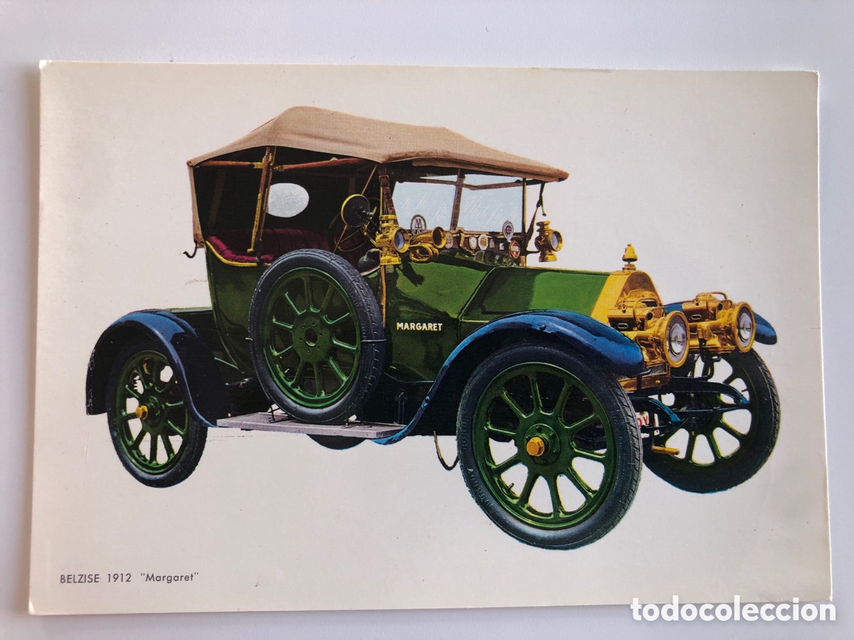 Postales: Postal antigua de un coche Belzise modelo Margaret de 1912 (CYZ 6807).