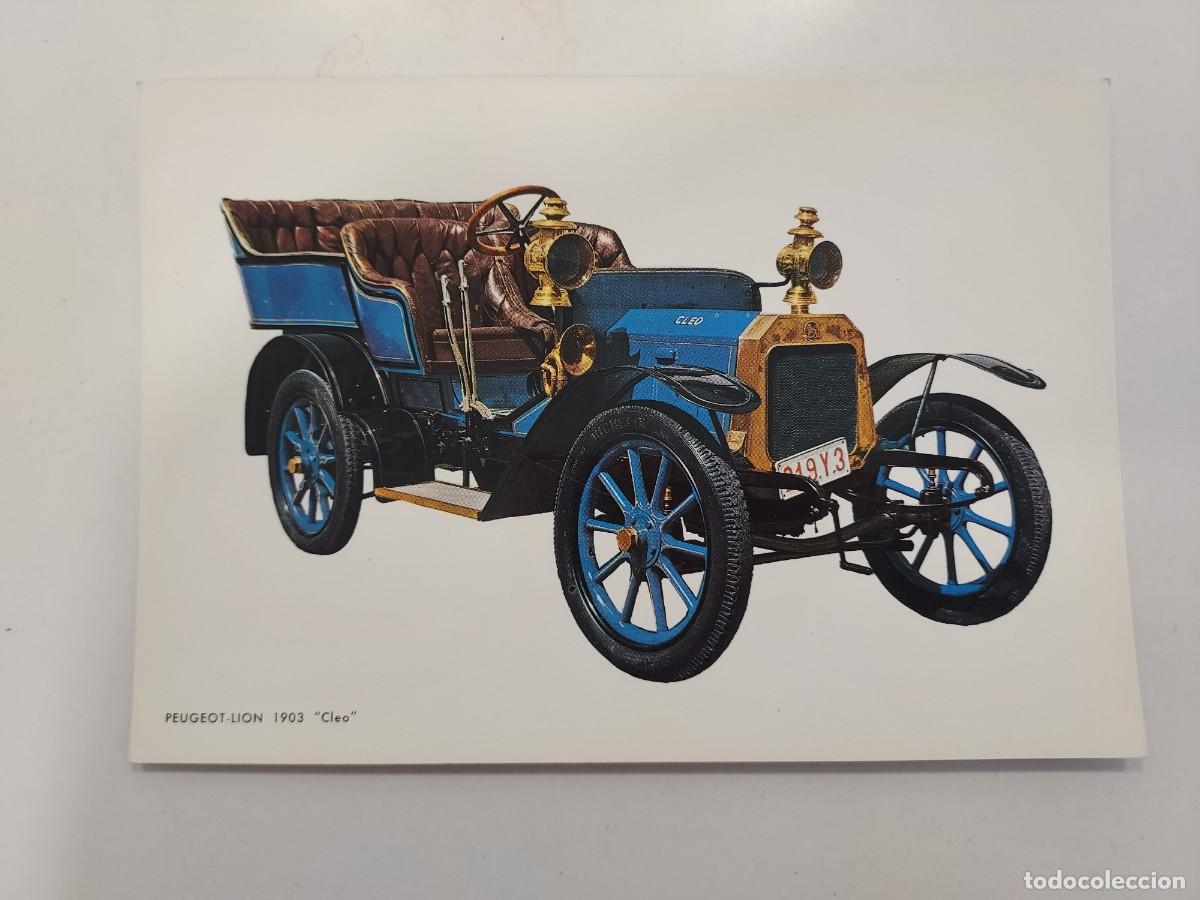 Postales: POSTAL COCHE ANTIGUO. PEUGEOT LION 1903 CLEO. CYZ. SIN CIRCULAR. 1966