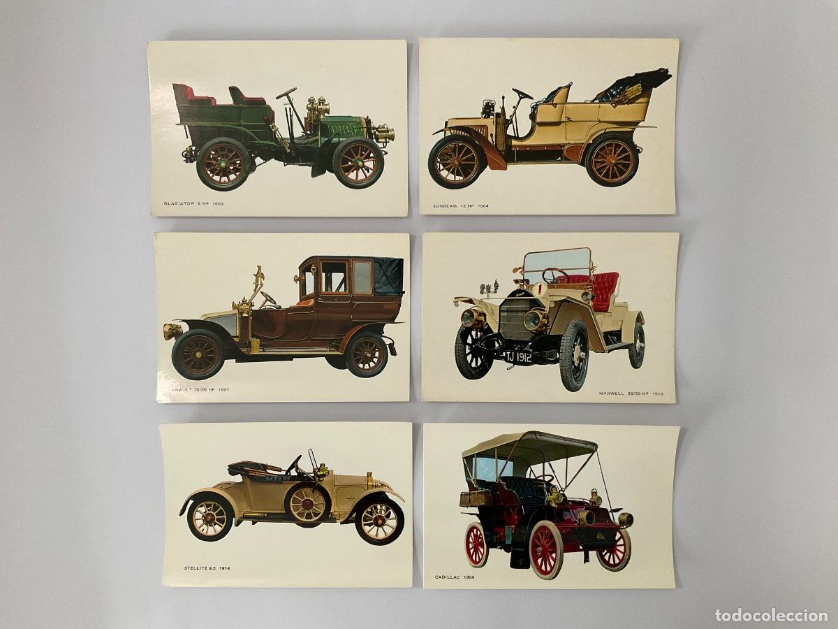 Postales: Lote de 6 postales vintage de coches cl&aacute;sicos de principios del siglo XX