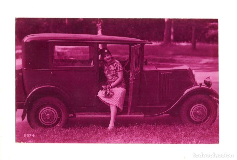 Postais: UTOM&Oacute;VIL PARECE SER UN CITRO&Euml;N C4 CL&Aacute;SICO DE FINALES DE LA D&Eacute;CADA DE 1920. POSTAL FOTOGR&Aacute;FICA.