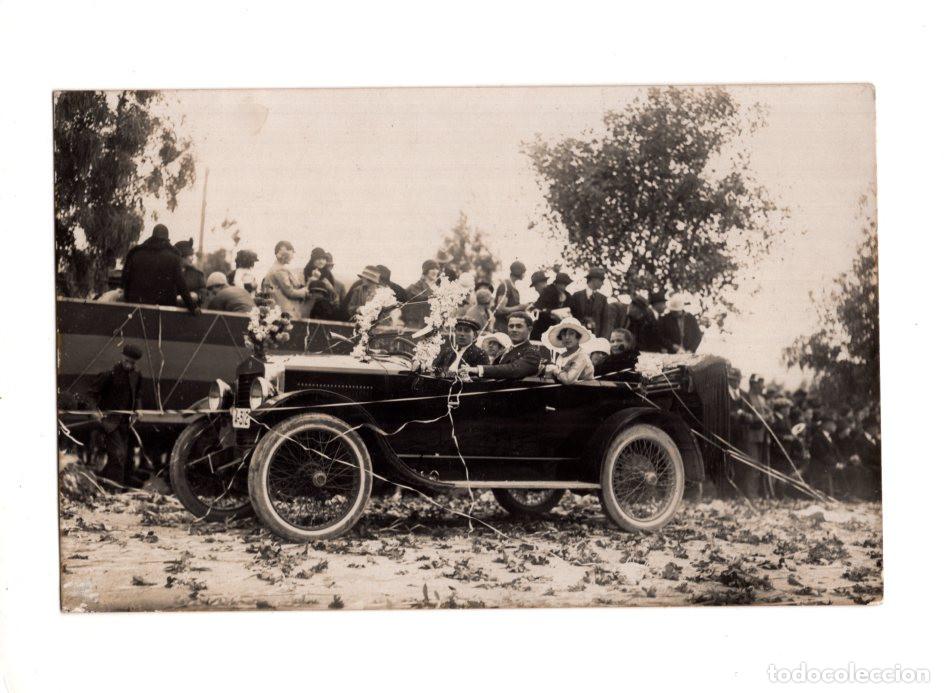 Postais: CARTAGENA.- COCHE MODELO PRINCIPIOS SIGLO XX, SIMILAR A LOS VEH&Iacute;CULOS FORD, ESSEX O HISPANO-SUIZA.