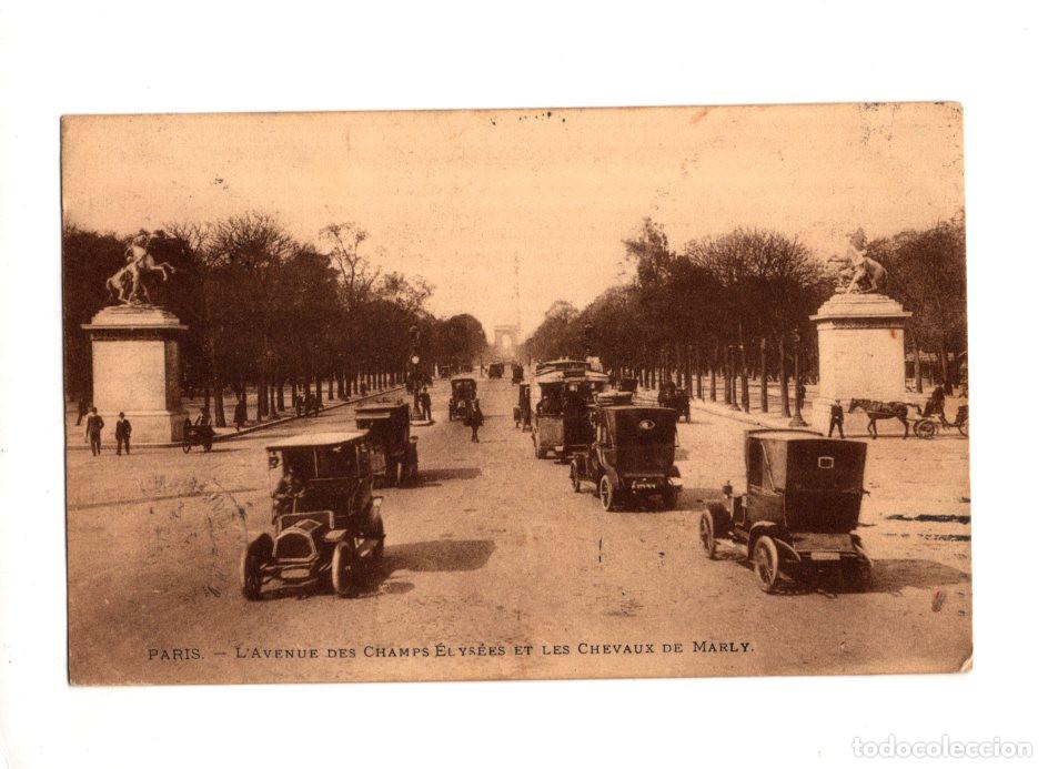 Postais: PAR&Iacute;S. LA AVENIDA DE LOS CAMPOS EL&Iacute;SES Y LOS CABALLOS DE MARLY