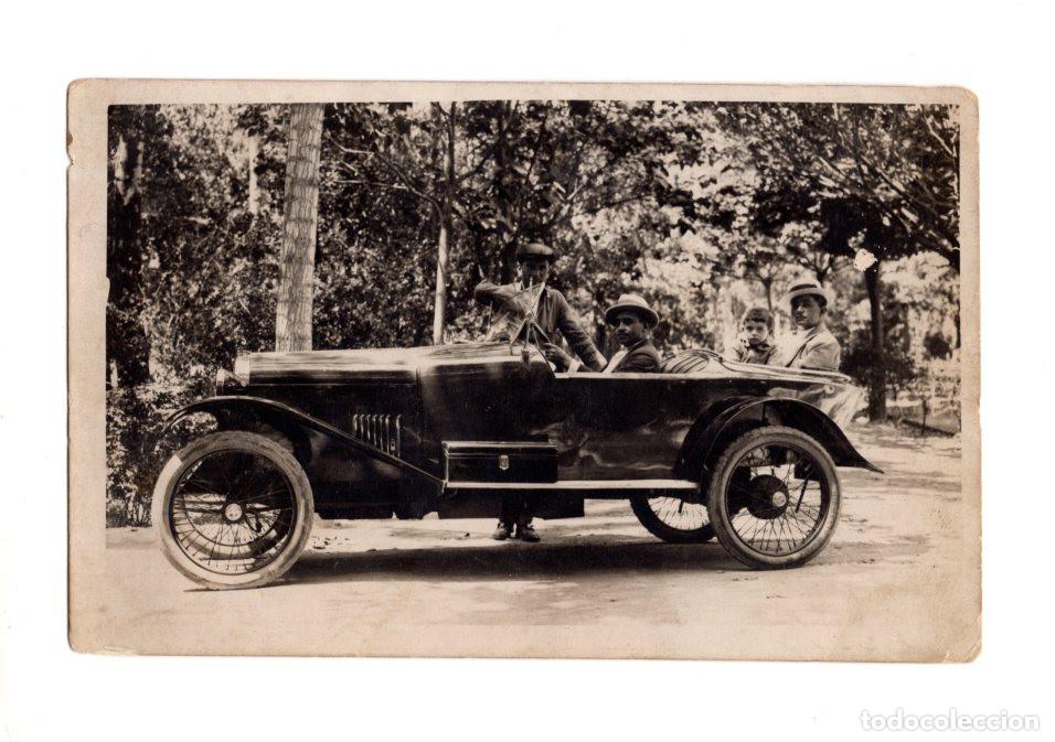 Postais: AUTO CL&Aacute;SICO DESCAPOTABLE TIPO TORPEDERO, POSIBLEMENTE MODELO DEPORTIVO HISPANO-SUIZA O ELIZALDE