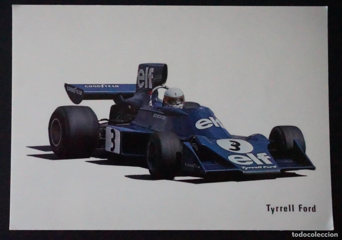 Postales: Postal de la Caja de Pensiones, modelo Formula 1 Tyrrell Ford, sin circular