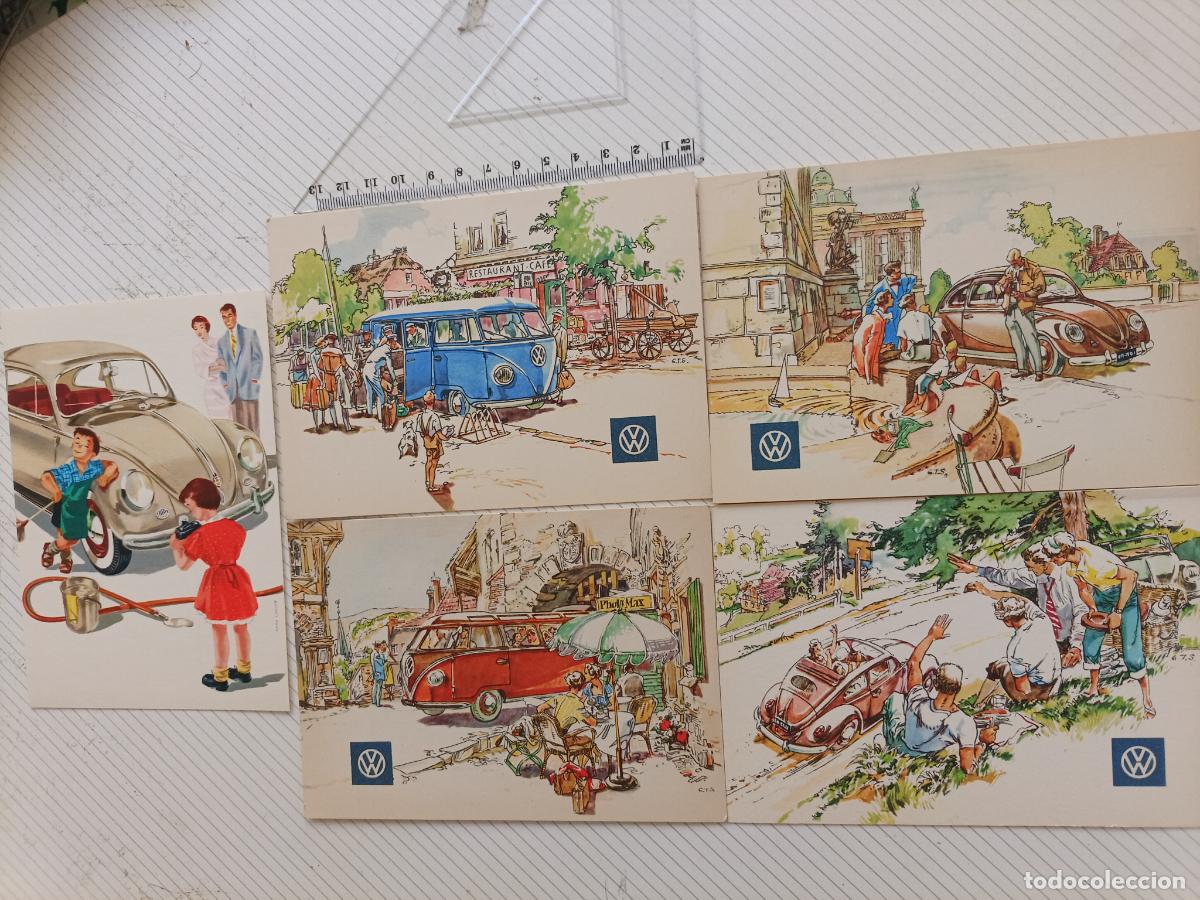 Postales: Volkswagen: 5 postales sin usar. A&ntilde;os 50