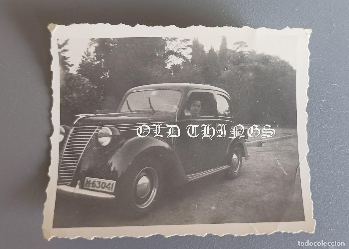 Postcards: FOTOGRAFIA DE AUTOMOVIL, COCHE A&Ntilde;OS 40, MIDE 6 X 4,5 CMS.