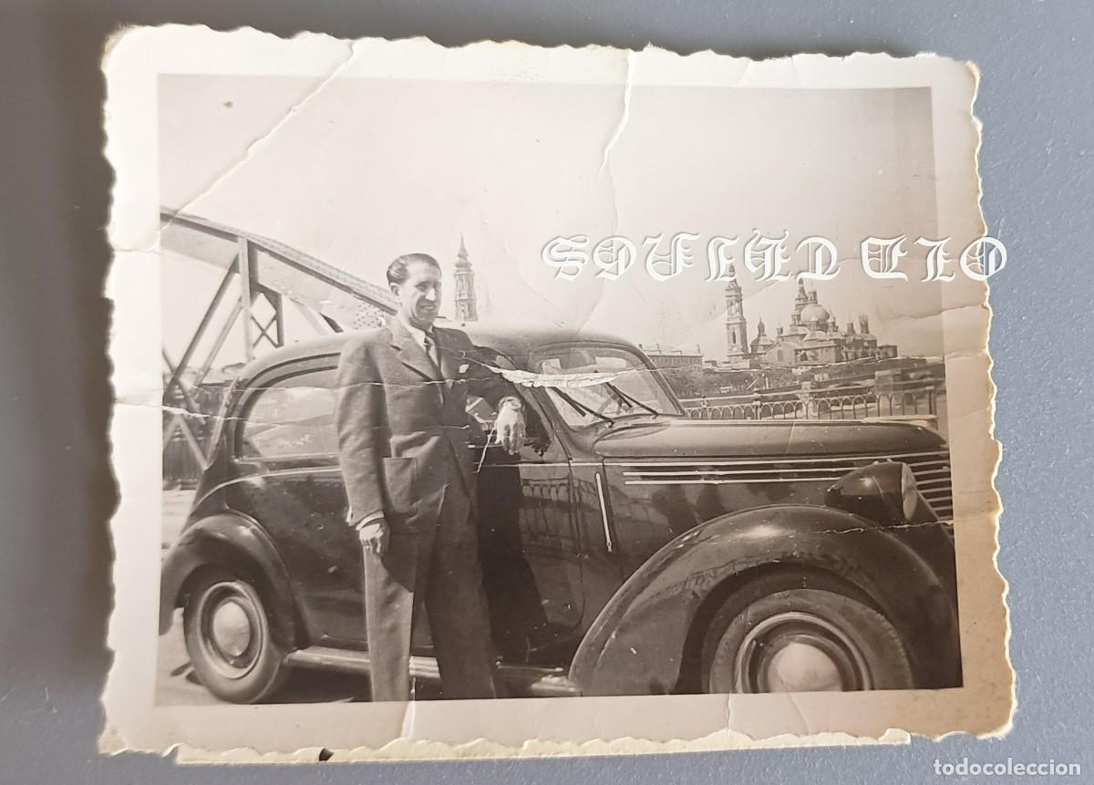 Postales: FOTOGRAFIA DE AUTOMOVIL, COCHE A&Ntilde;OS 40, MIDE 6 X 4,5 CMS.
