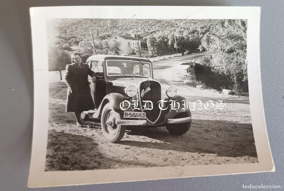 Postales: FOTOGRAFIA DE AUTOMOVIL, COCHE A&Ntilde;OS 40, MIDE 6 X 4,5 CMS.