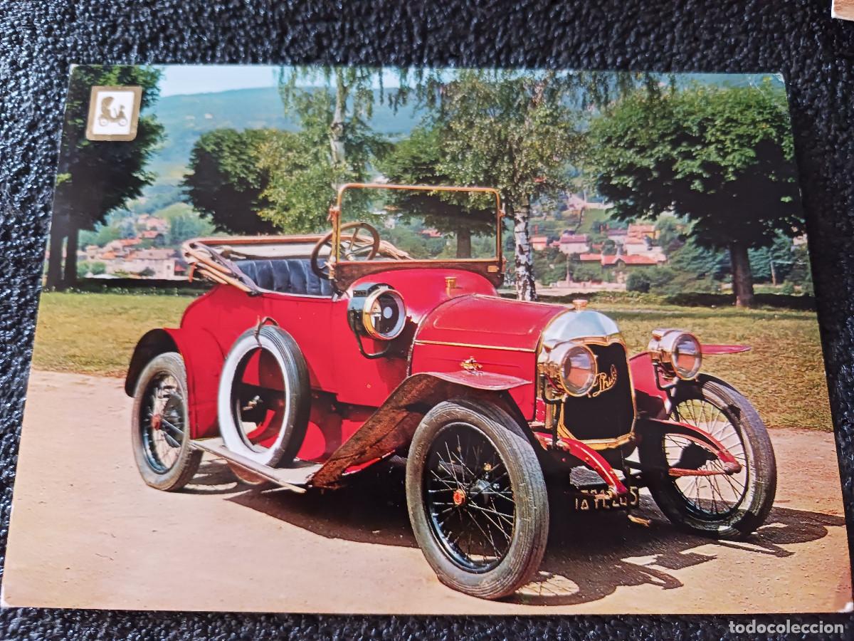 Postales: Coleccion Coches de Epoca. Philos 1914 con capota, ed. escudo, circulada