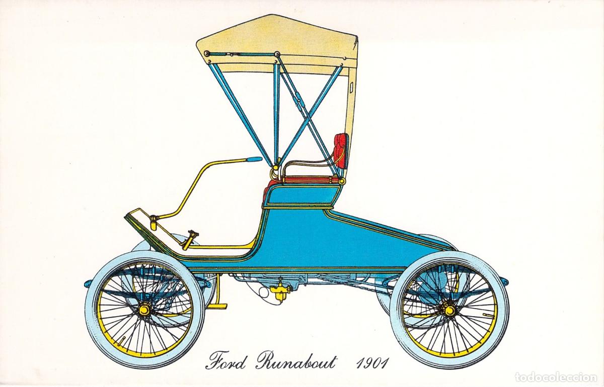 Postales: Postal de coche cl&aacute;sico Ford Runabout