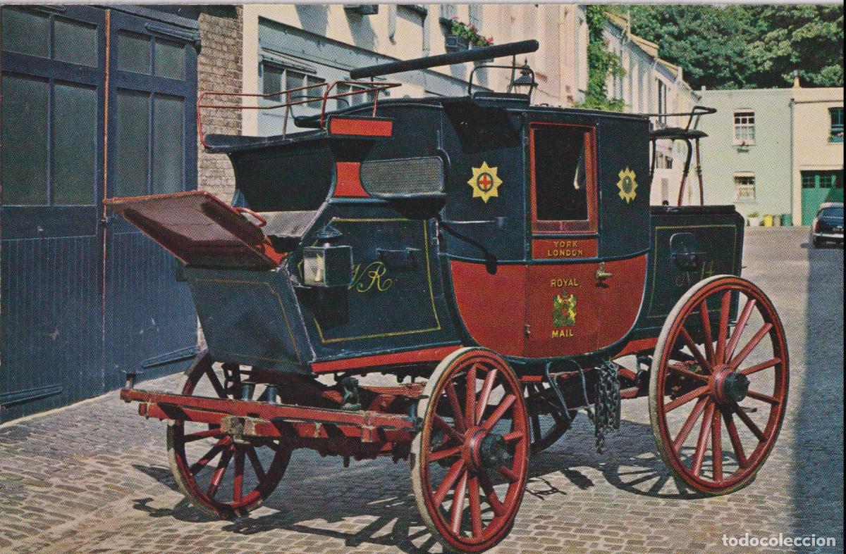 Postales: COCHES DE EPOCA &ndash; ROIAL MAIL COACH 1820 &ndash; SON & HALL - S/C