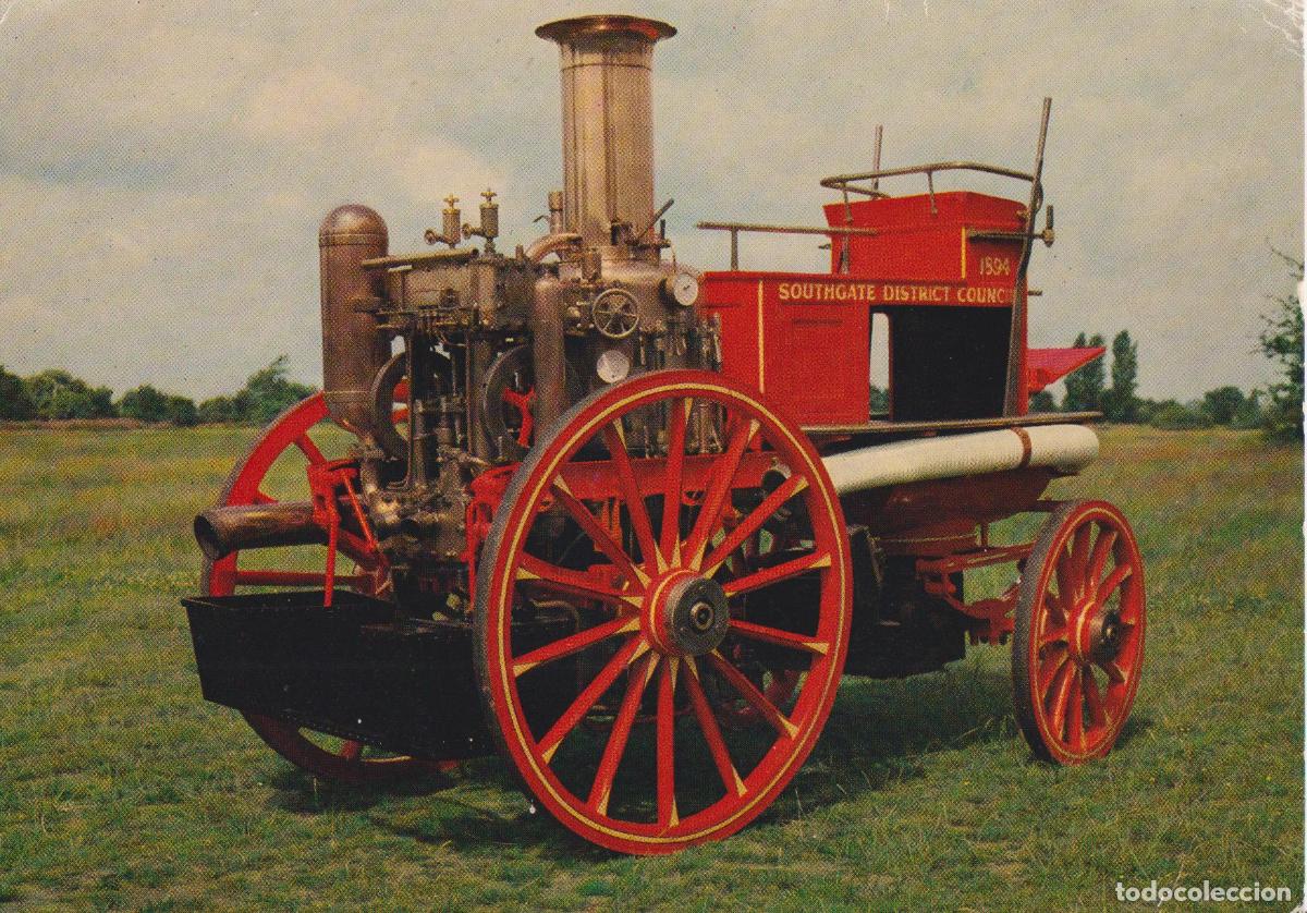 Postales: M&Aacute;QUINA DE BOMBEROS DE VAPOR SHAND MASON DE 1894 FABRICADA EN LONDRES &ndash; S/C