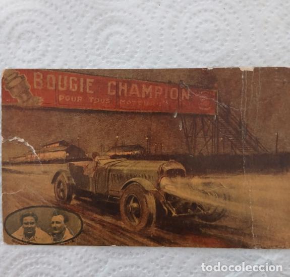 Postales: Fotopostal publicitaria bougie champion 1929