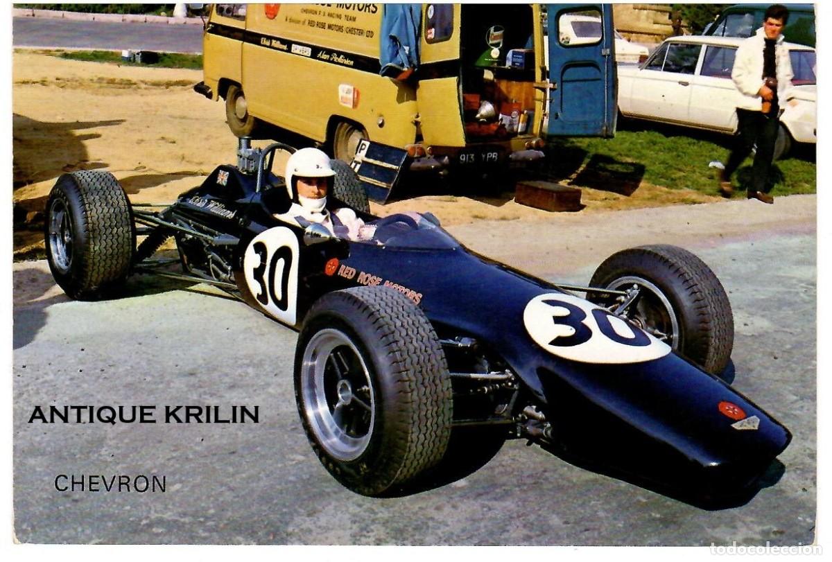 Postales: MONTJUICH 1968 / CHEVRON FORTMULA 3000 , CHRIS WILLIAMS / POSTALES VIKINGO / SIN FRANQUEAR