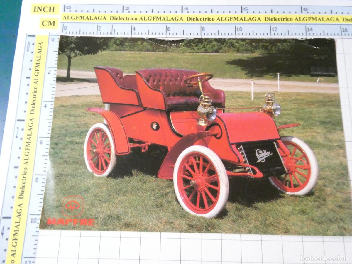 Postales: POSTAL DE COCHES. A&Ntilde;O 1988. PUBLICIDAD MAPFRE, CADILLAC RUNABOUT 1903. 3934