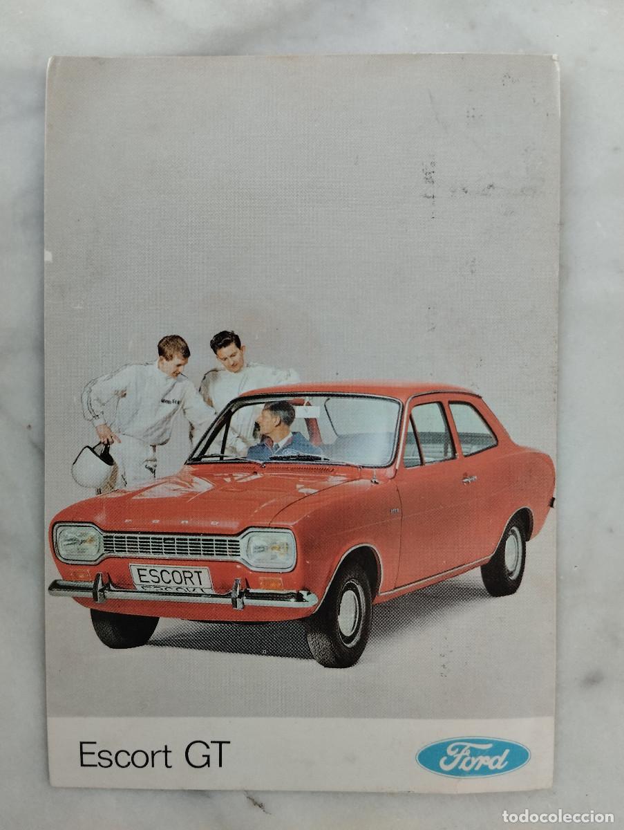 Postales: POSTAL PUBLICITARIA AUTOMOVIL FORD ESCORT GT AUTOSAN S.A. SEVILLA. FEELICITACION NAVIDE&Ntilde;A.