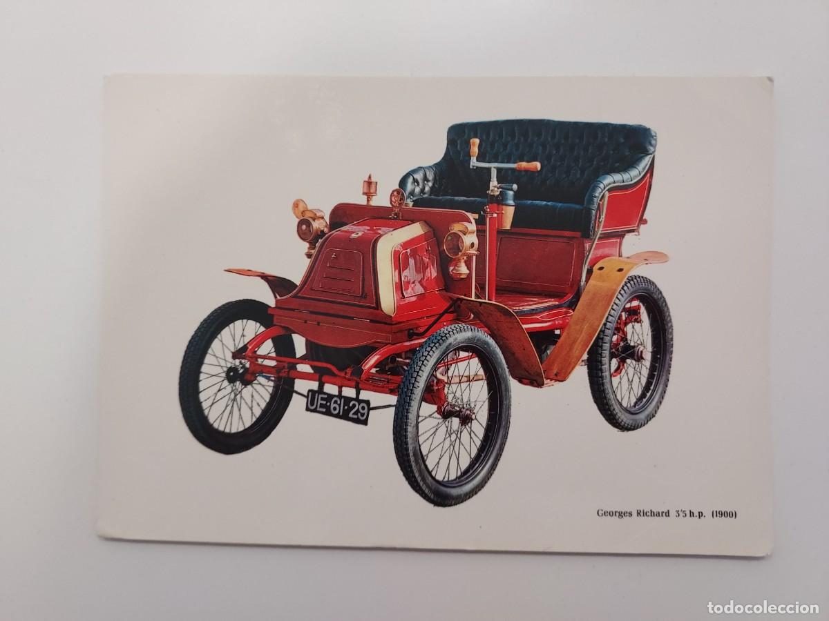 Postales: POSTAL AUTOMOVIL CLASICO GEORGES RICHARD 1900. 1969. SIN CIRCULAR. CAJA PENSIONES