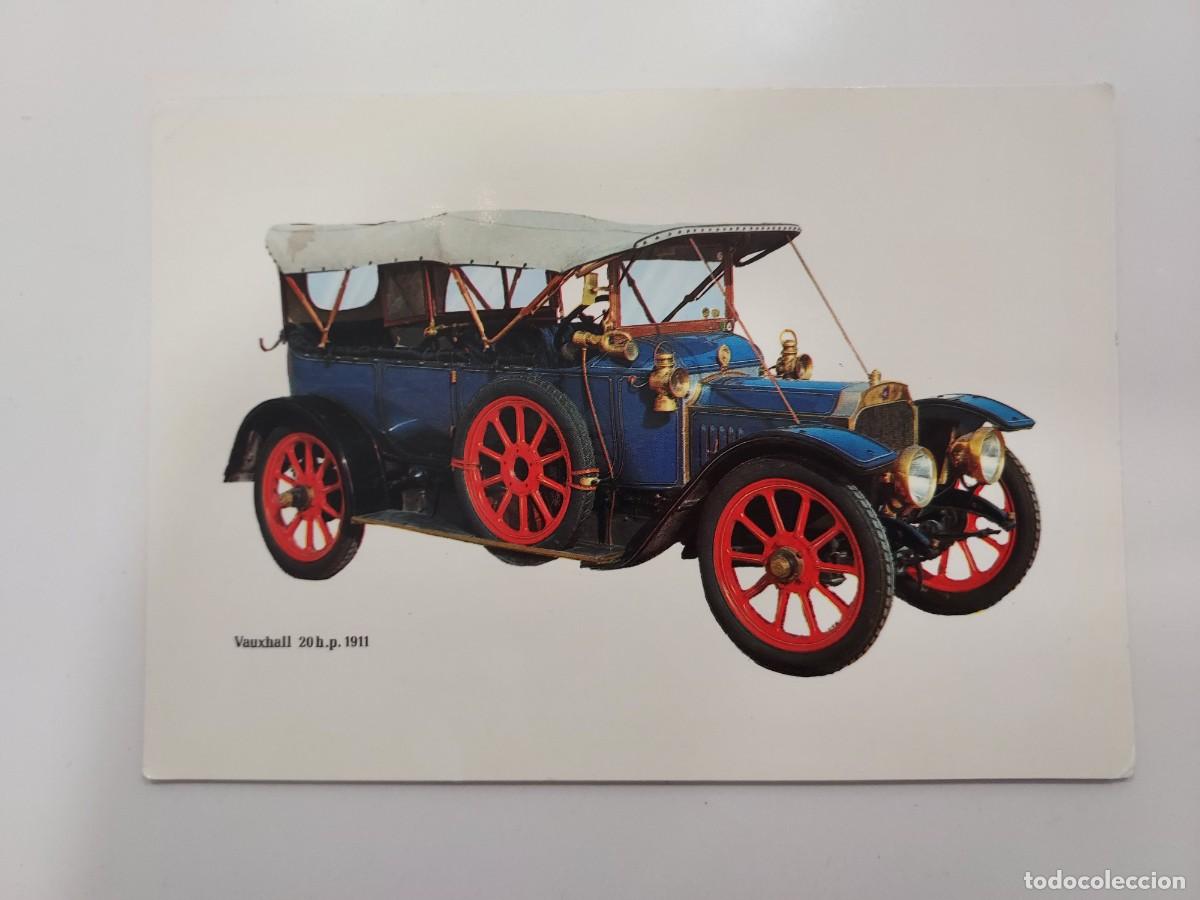 Postales: POSTAL AUTOMOVIL CLASICO VAUXHALL 20 HP 1911. 1972. ESCRITA. CAJA PENSIONES