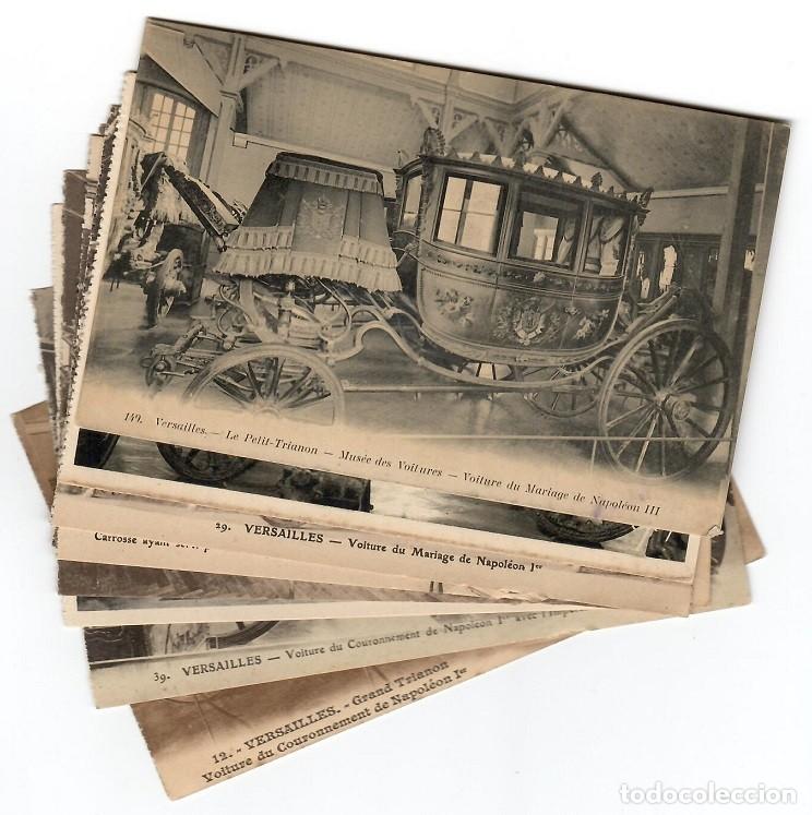 Postales: 9 Postales antiguas de carruajes coches Versailles - Colecci&oacute;n muy curiosa / Voiture du Sacre de C..