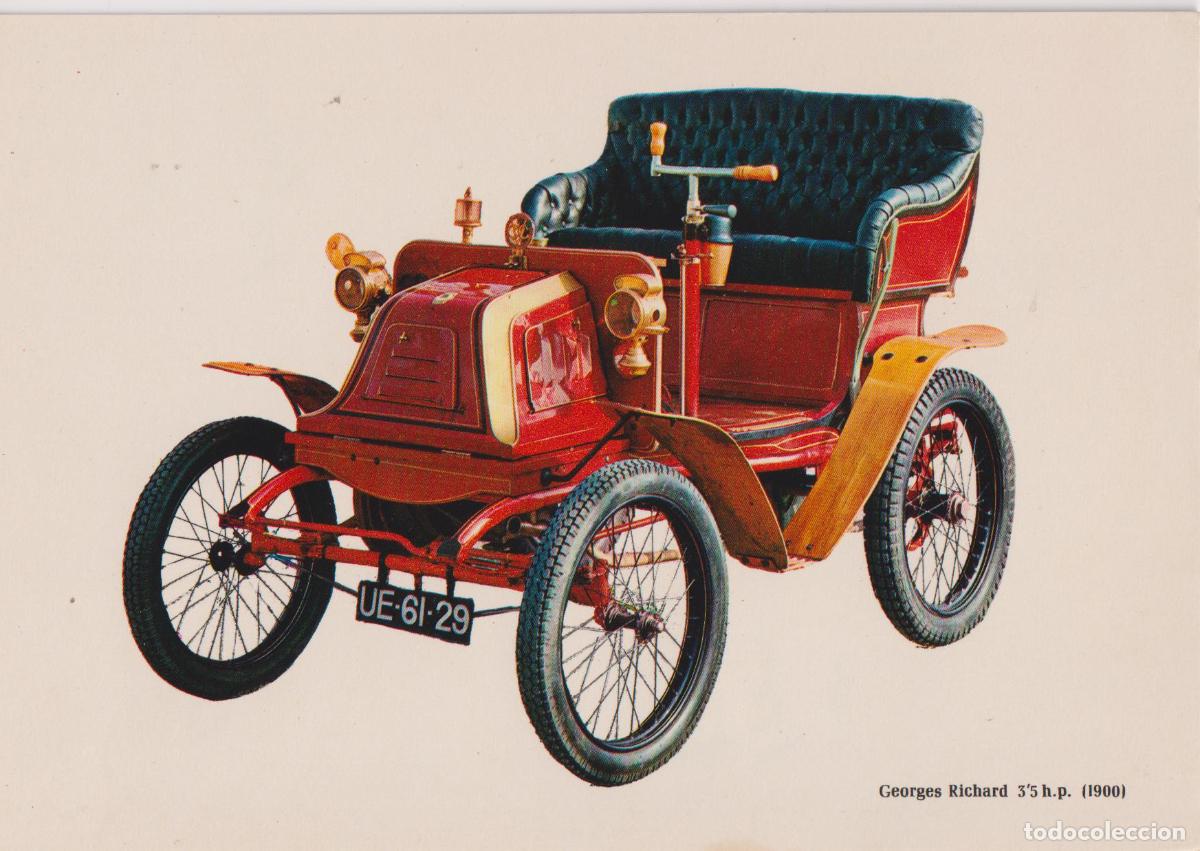 Postales: POSTAL COCHE DE EPOCA, GEORGES RICHARD (1900) &ndash; ED.C.P.V.A. MOD.C-2 &ndash; S/C