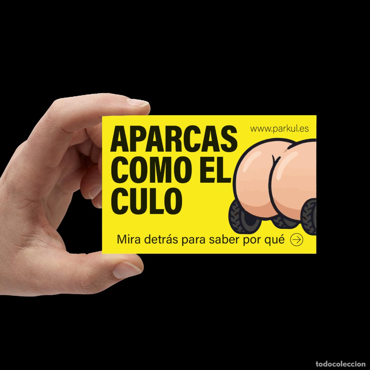 Postales: Tarjeta de broma aparcas mal