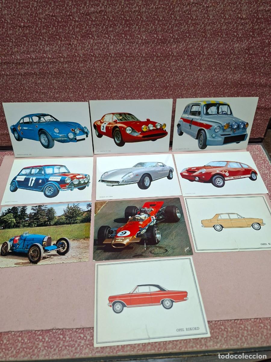 Postales: LOTE COLECCION POSTALES COCHES AUTOMOVILES