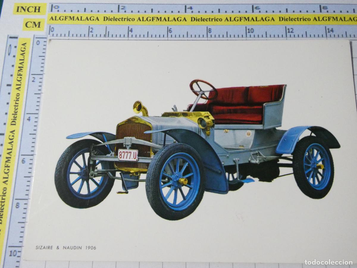 Postales: POSTAL DE COCHES MOTOS. A&Ntilde;O 1966. SIZAIRE & NAUDIN 1906. 526