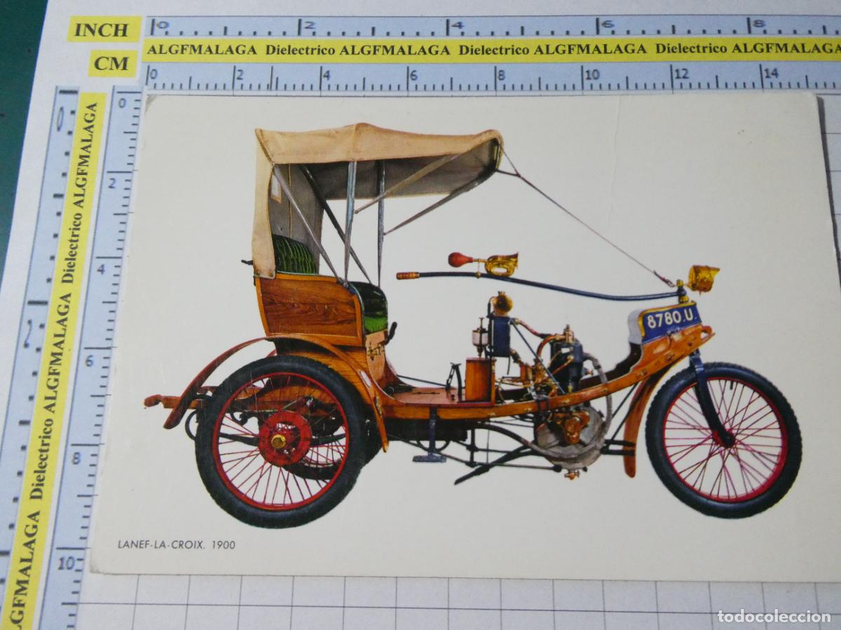 Postales: POSTAL DE COCHES MOTOS. A&Ntilde;O 1966. LANEF LA CROIX 1900. 530