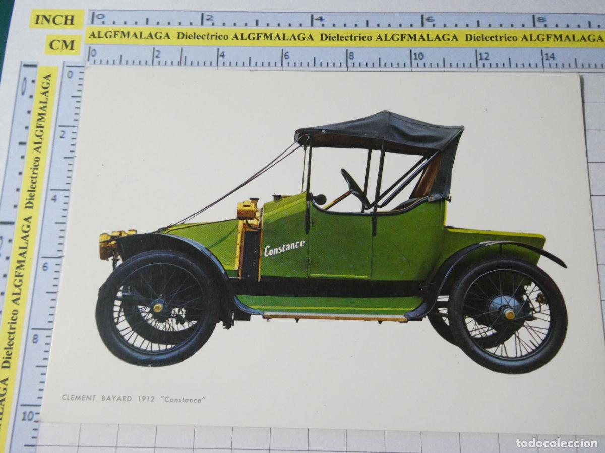 Postales: POSTAL DE COCHES MOTOS. A&Ntilde;O 1966. CLEMENT BAYARD 1912 CONSTANCE. 533