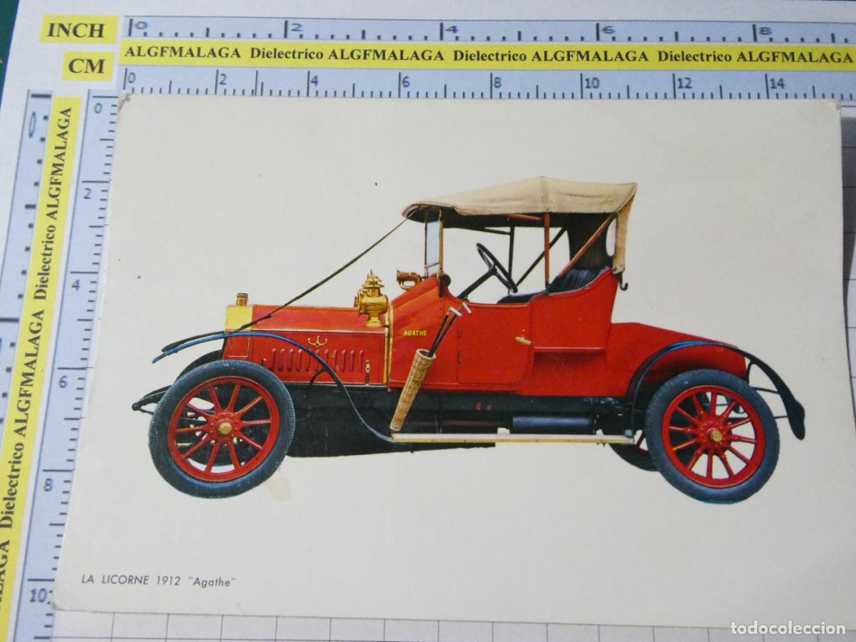 Postales: POSTAL DE COCHES MOTOS. A&Ntilde;O 1966 LA LICORNE 1912 AGATHE. 536