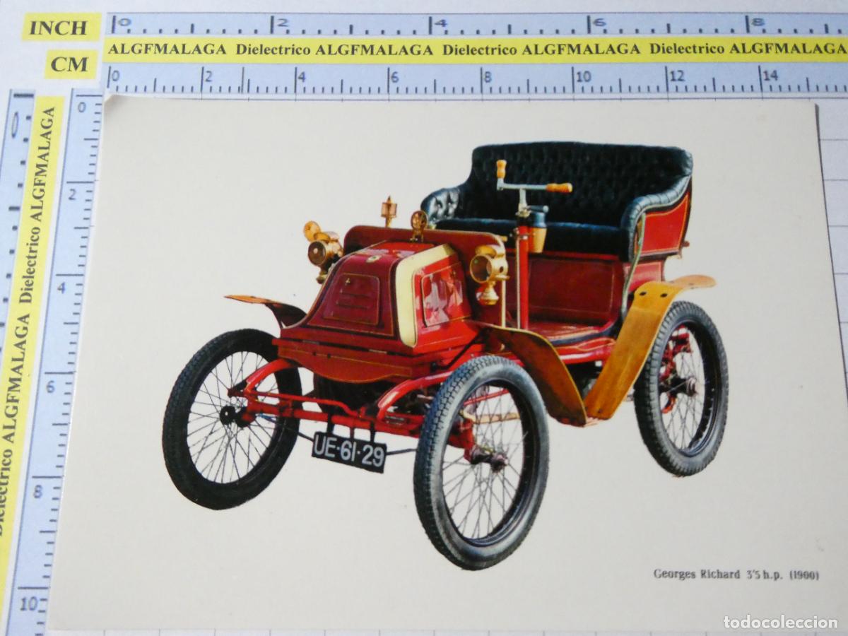 Postales: POSTAL DE COCHES MOTOS. A&Ntilde;O 1969. GEORGES RICHARD 1900. 537