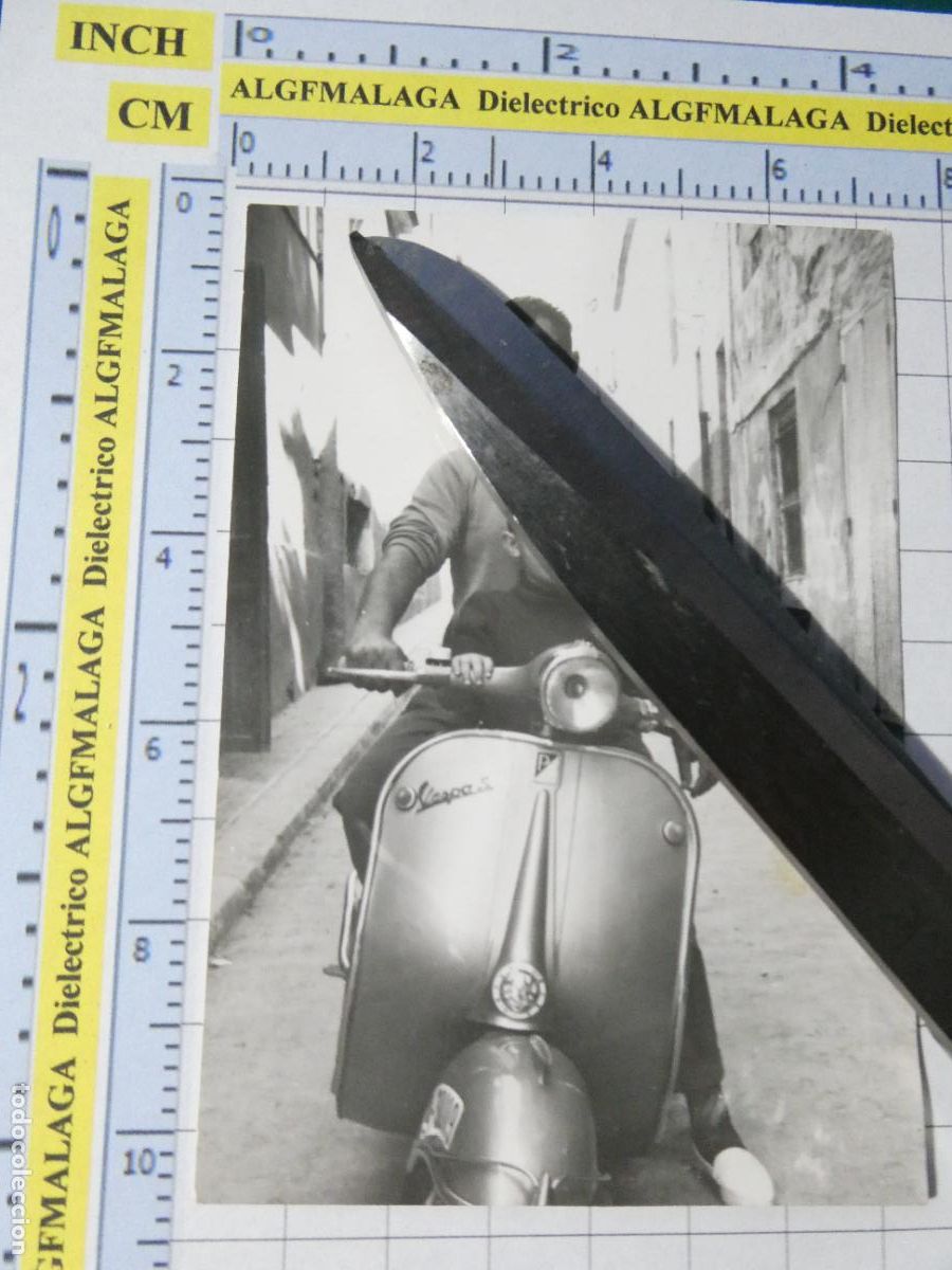 Postales: FOTO FOTOGRAF&Iacute;A MOTOS COCHES. MOTO VESPA ALICANTE. PADRE NI&Ntilde;O. 539
