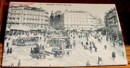 Postales: ANTIGUA POSTAL DE MADRID - PUERTA DEL SOL - Foto 1