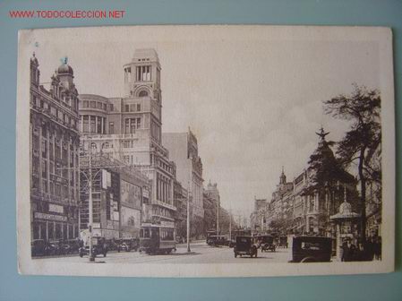 Postales: MADRID CALLE DE ALCALA - Foto 1