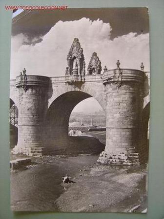 Postales: MADRID EL PUENTE DE TOLEDO - Foto 1