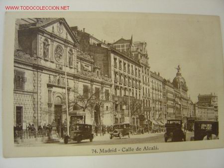 Postales: MADRID CALLE DE ALCALA - Foto 1