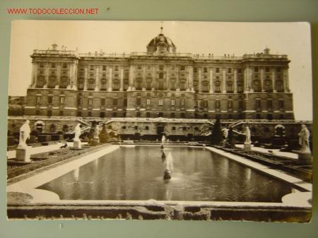 Postales: MADRID PALACIO REAL Y JARDINES DE SABATINI - Foto 1