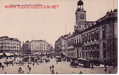 Postales: TARJETA POSTAL DE MADRID.-PUERTA DEL SOL-. - Foto 1