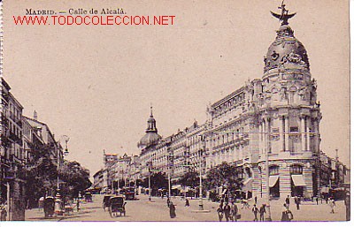 Cartoline: TARJETA POSTAL DE MADRID.-CALLE DE ALCAL&Aacute;-.