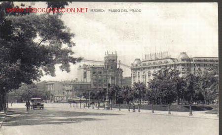 Postales: TARJETA POSTAL DE MADRID: PASEO DEL PRADO. - Foto 1