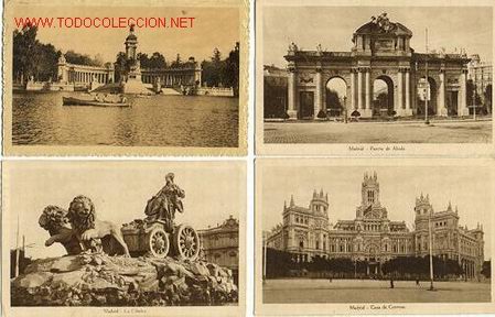 Postales: CUATRO POSTALES ANTIGUAS DE MADRID - Foto 1