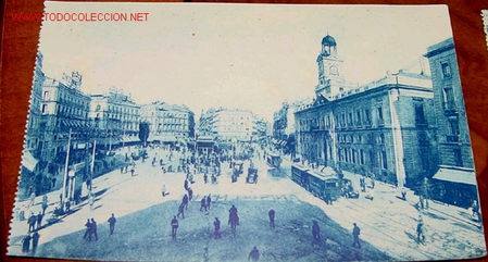 Postales: ANTIGUA POSTAL DE MADRID - PUERTA DEL SOL - Foto 1