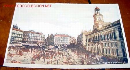 Postales: ANTIGUA POSTAL DE MADRID - PUERTA DEL SOL - Foto 1