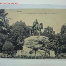 Postales: MADRID RETIRO, MONUMENTO AL GENERAL MARTINEZ CAMPOS